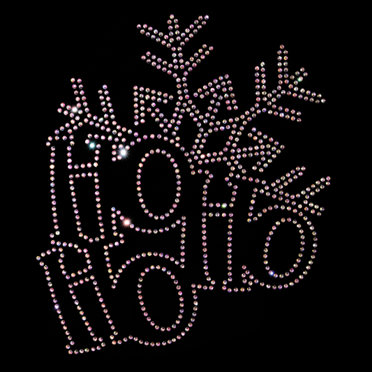 Ho ho ho med snöflinga 20,5x23 cm
