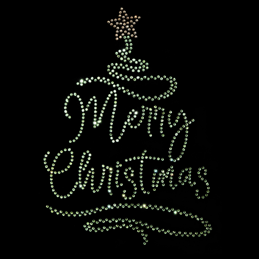 Merry Christmas julgran 19x26,5 cm