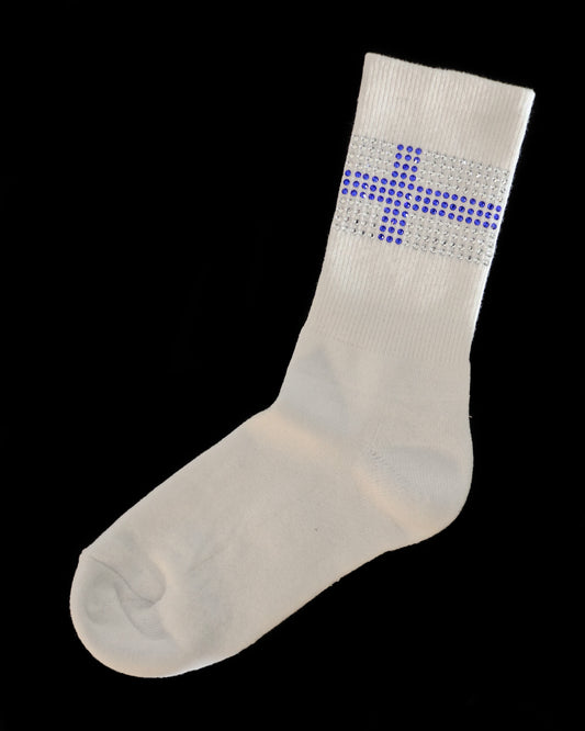 Shimmer Socks - Finlands flagga